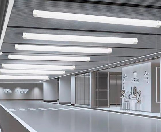 Swimming pool with lighting